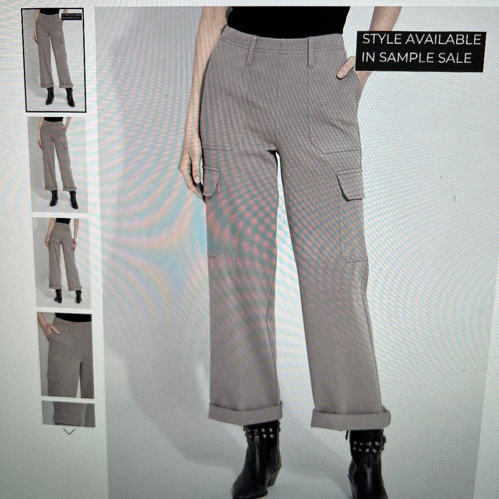 LYSSE Hi Waisted Cuffed Cargo Pants size M